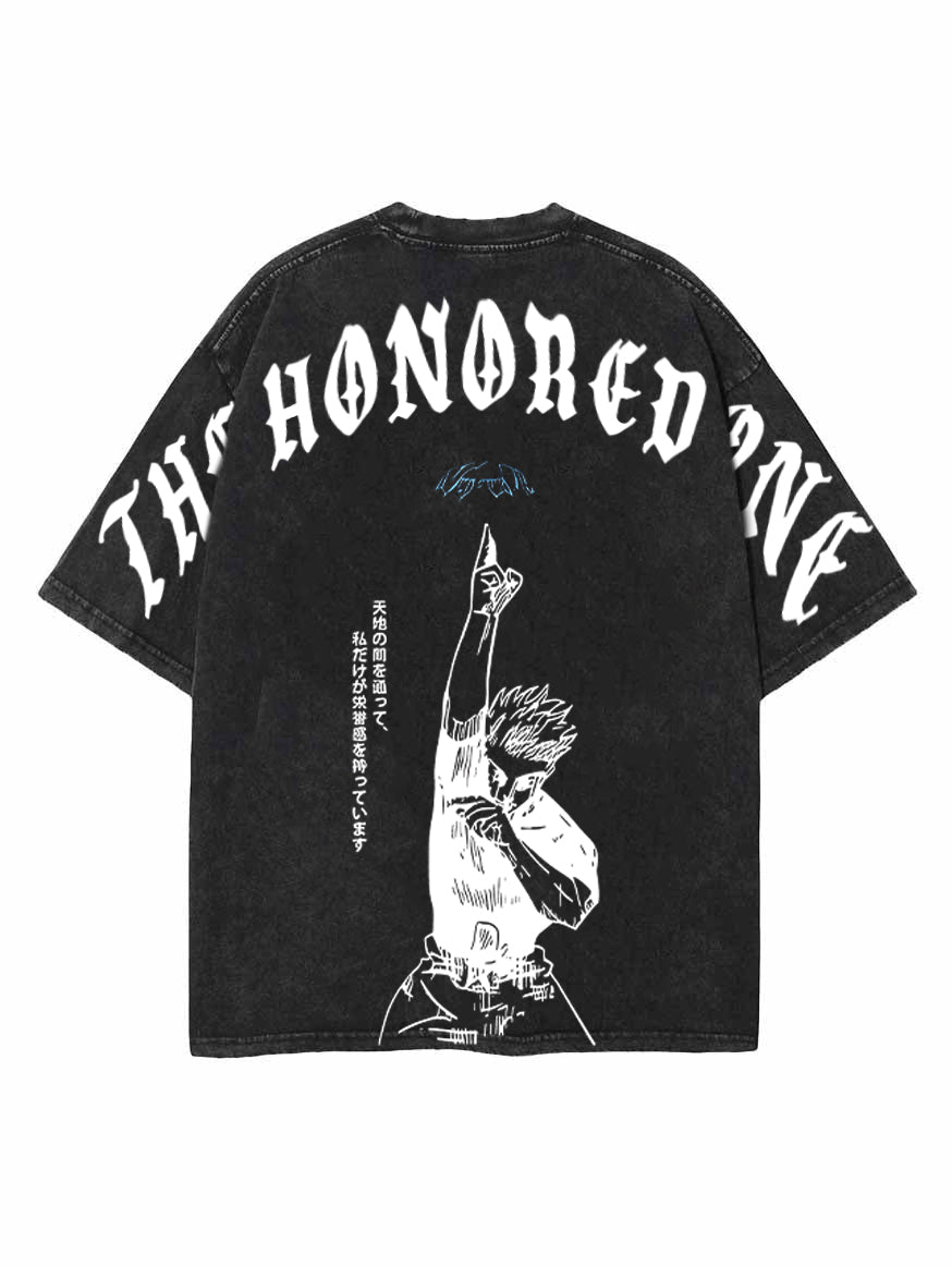 The Honored One Oversize Vintage Tee – Hokuro