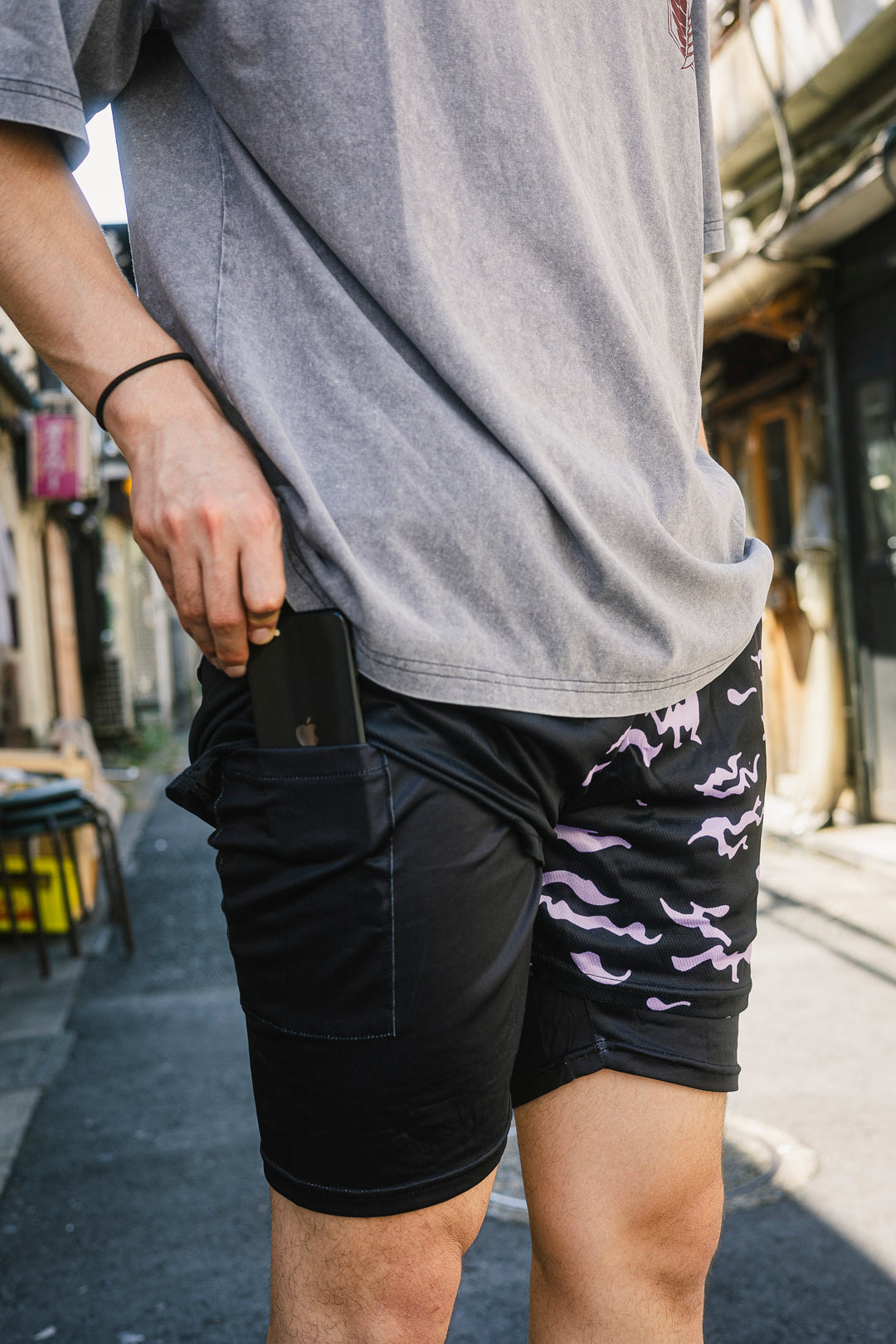 CURSE MARK BLACK PERFORMANCE SHORTS