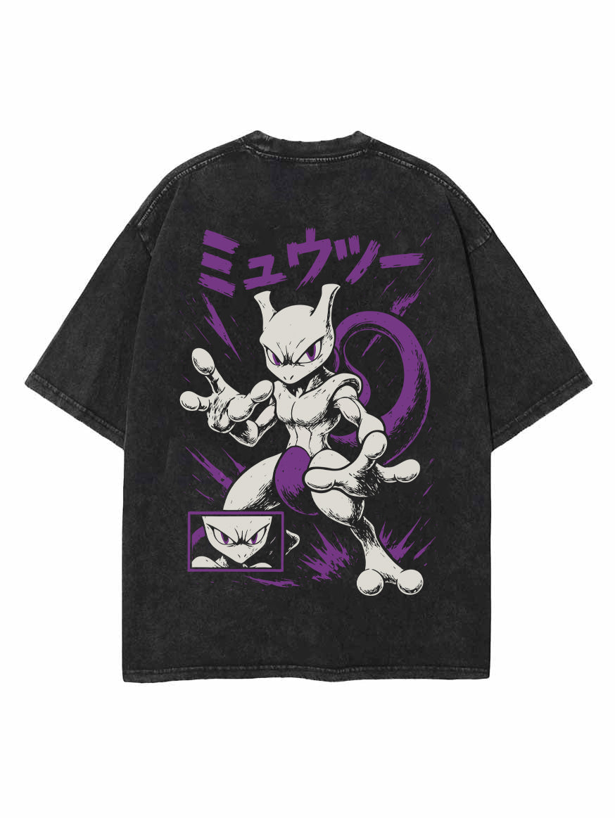 PSYWAVE SHADOW 2-SIDED VINTAGE OVERSIZE TEE