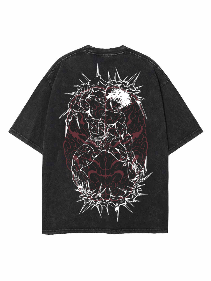 BEAST WITHIN OVERSIZE VINTAGE TEE – Hokuro