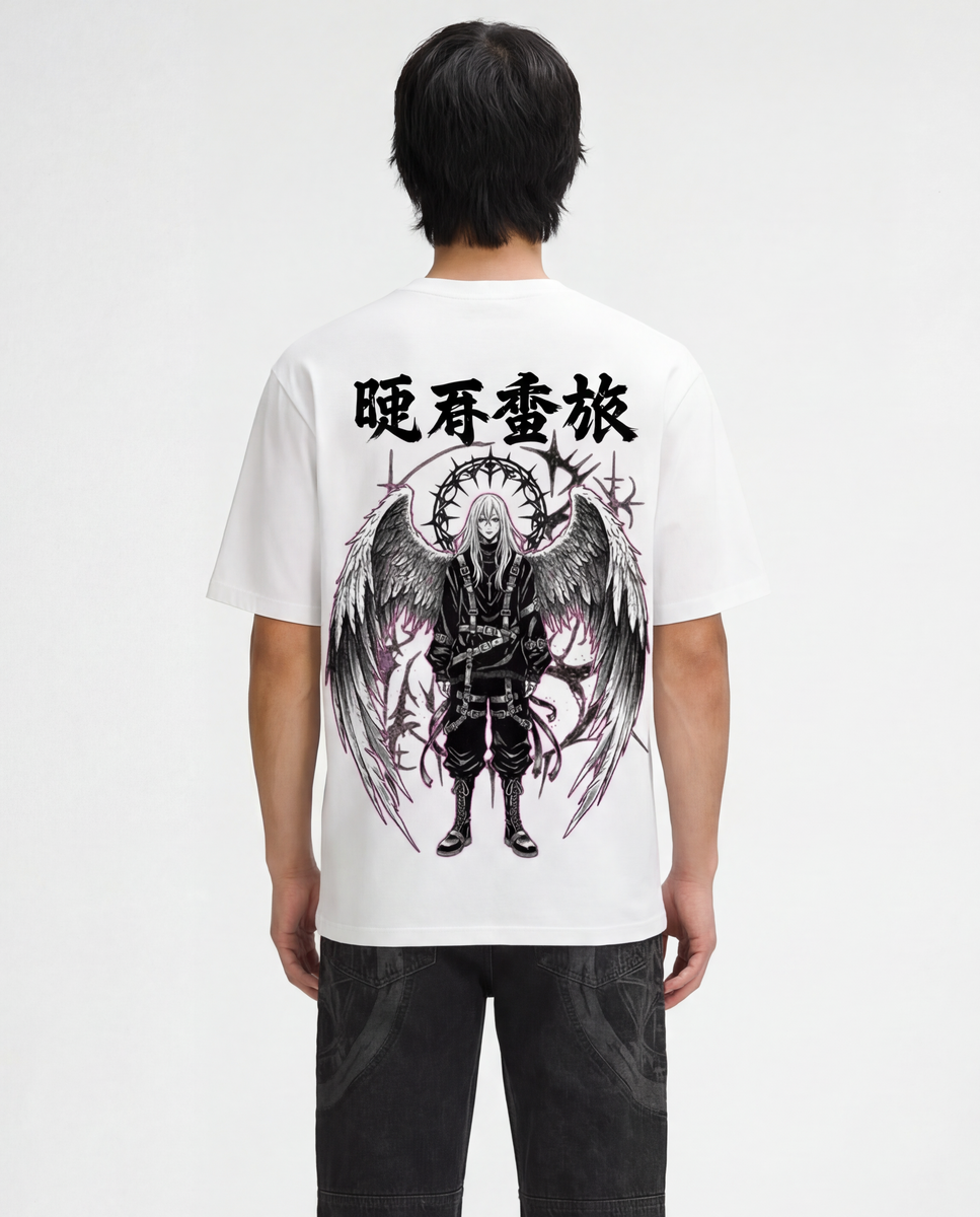 FALLEN SENTINEL OVERSIZE VINTAGE TEE – Hokuro