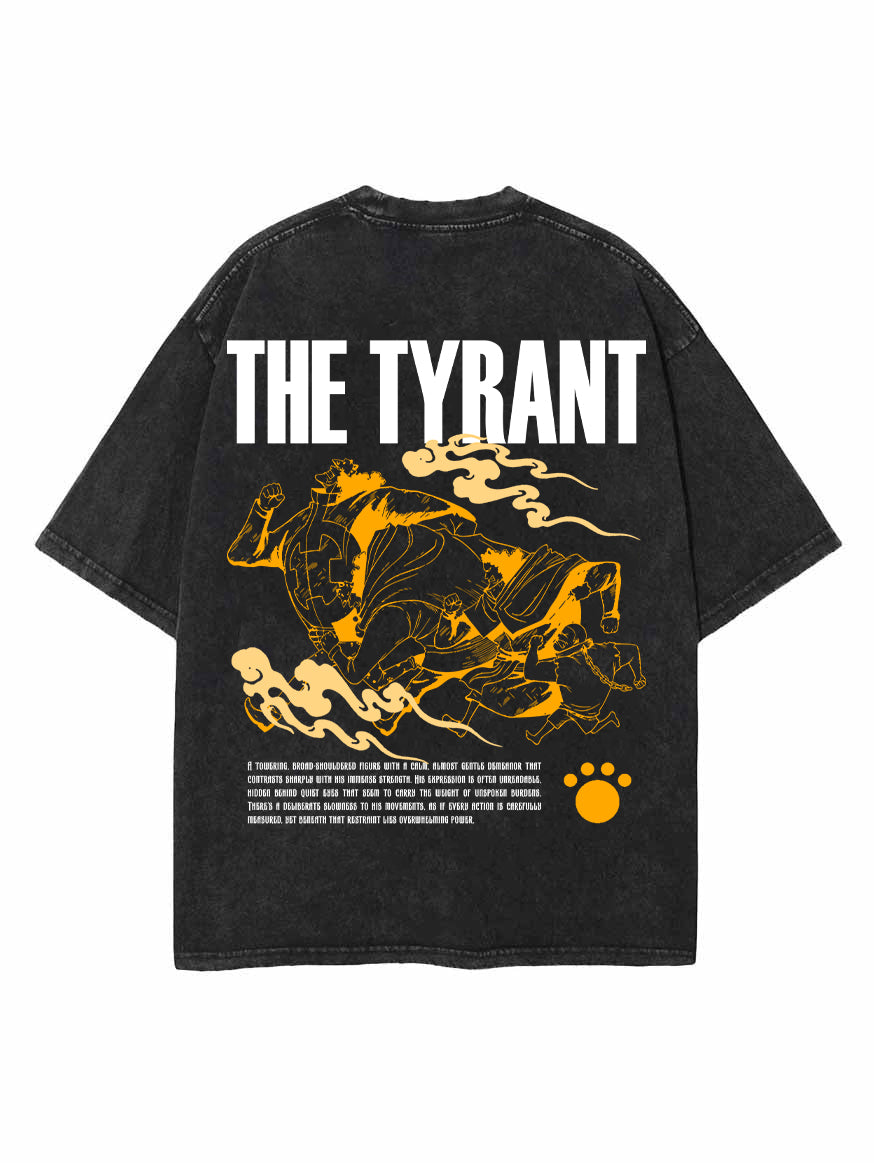 TYRANT PAW 2-SIDED OVERSIZE VINTAGE TEE – Hokuro