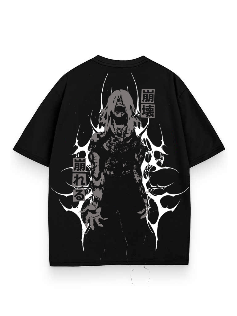 DECAYING HEART 2-SIDED OVERSIZE TEE – Hokuro