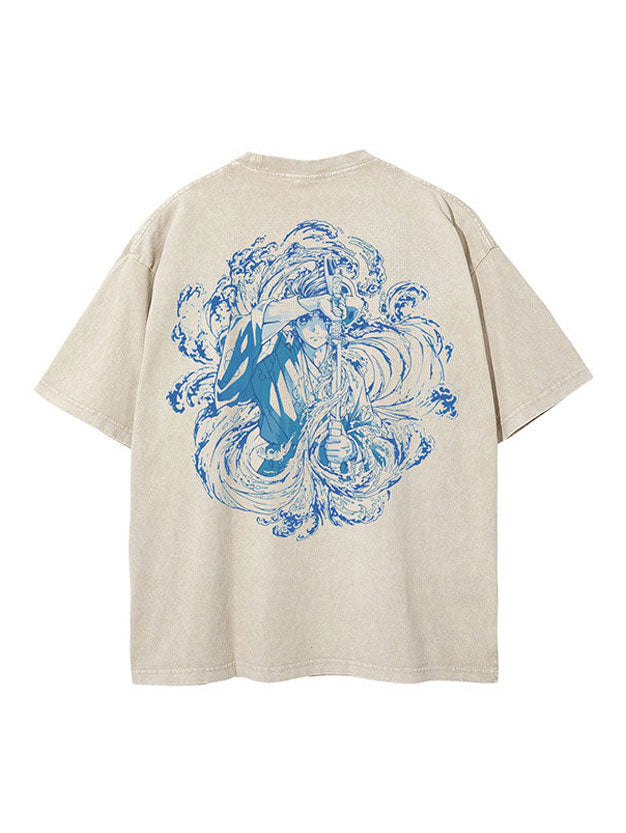 TANJIRO WATER BREATHING 2-SIDED VINTAGE TEE – Hokuro