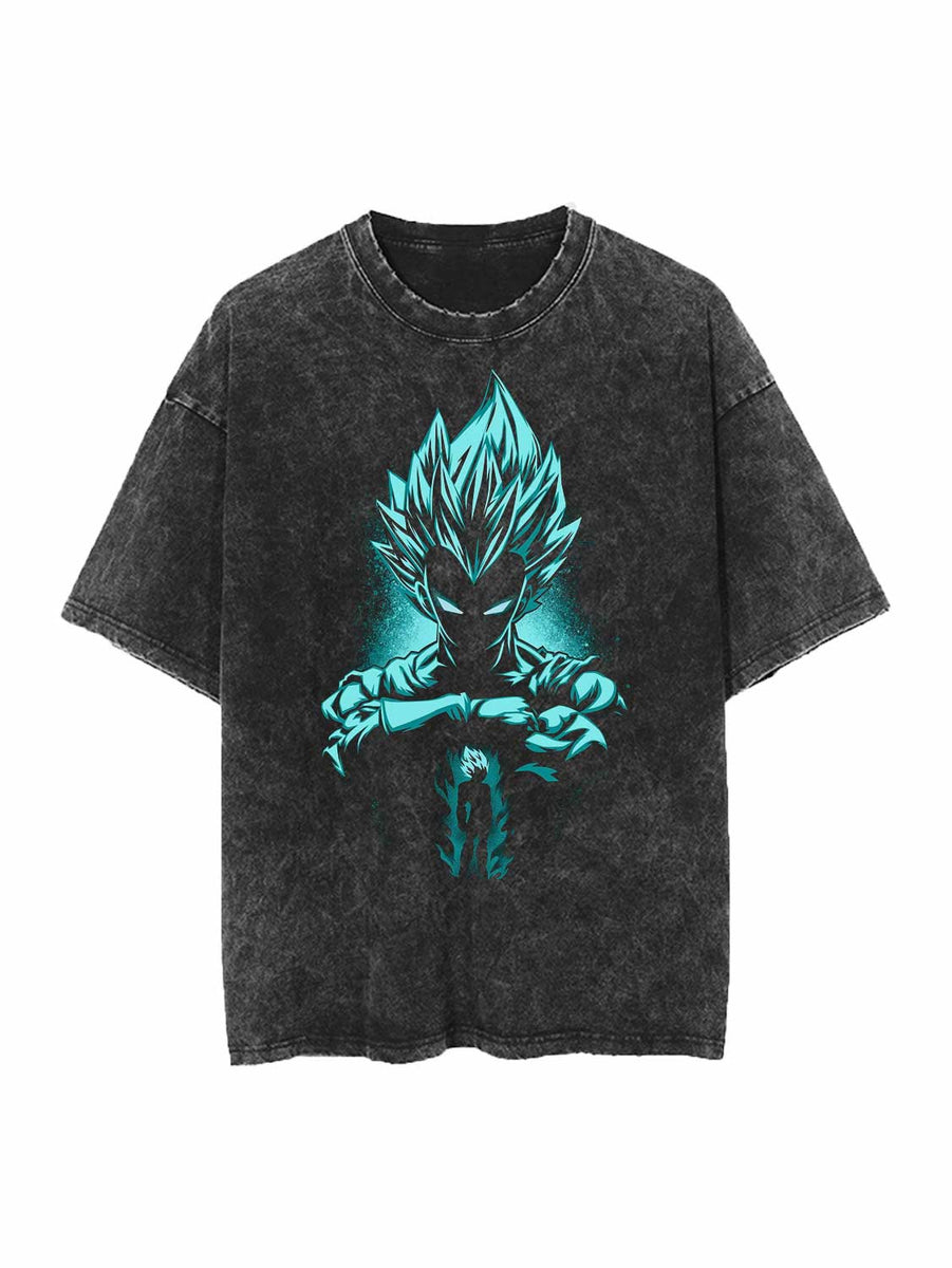 VEGETA VINTAGE OVERSIZE TEE – Hokuro