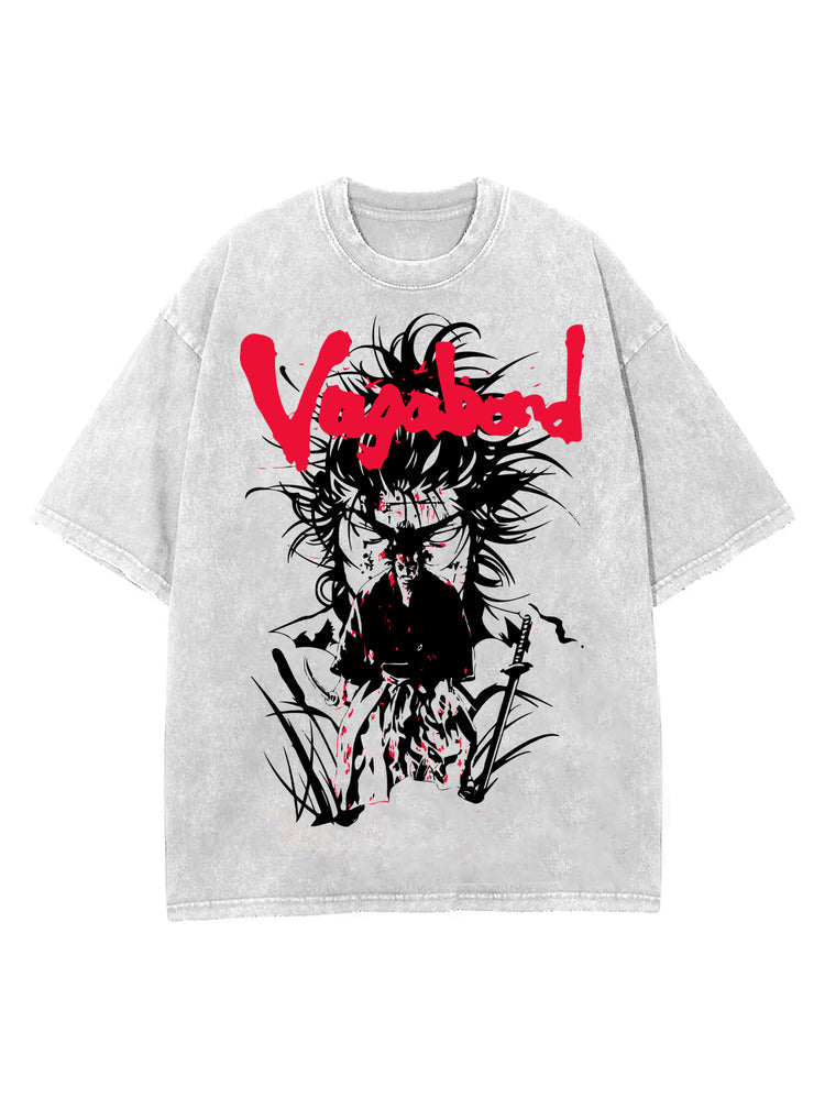 Samurai Vintage Oversize Tee – Hokuro Japanese streetwear