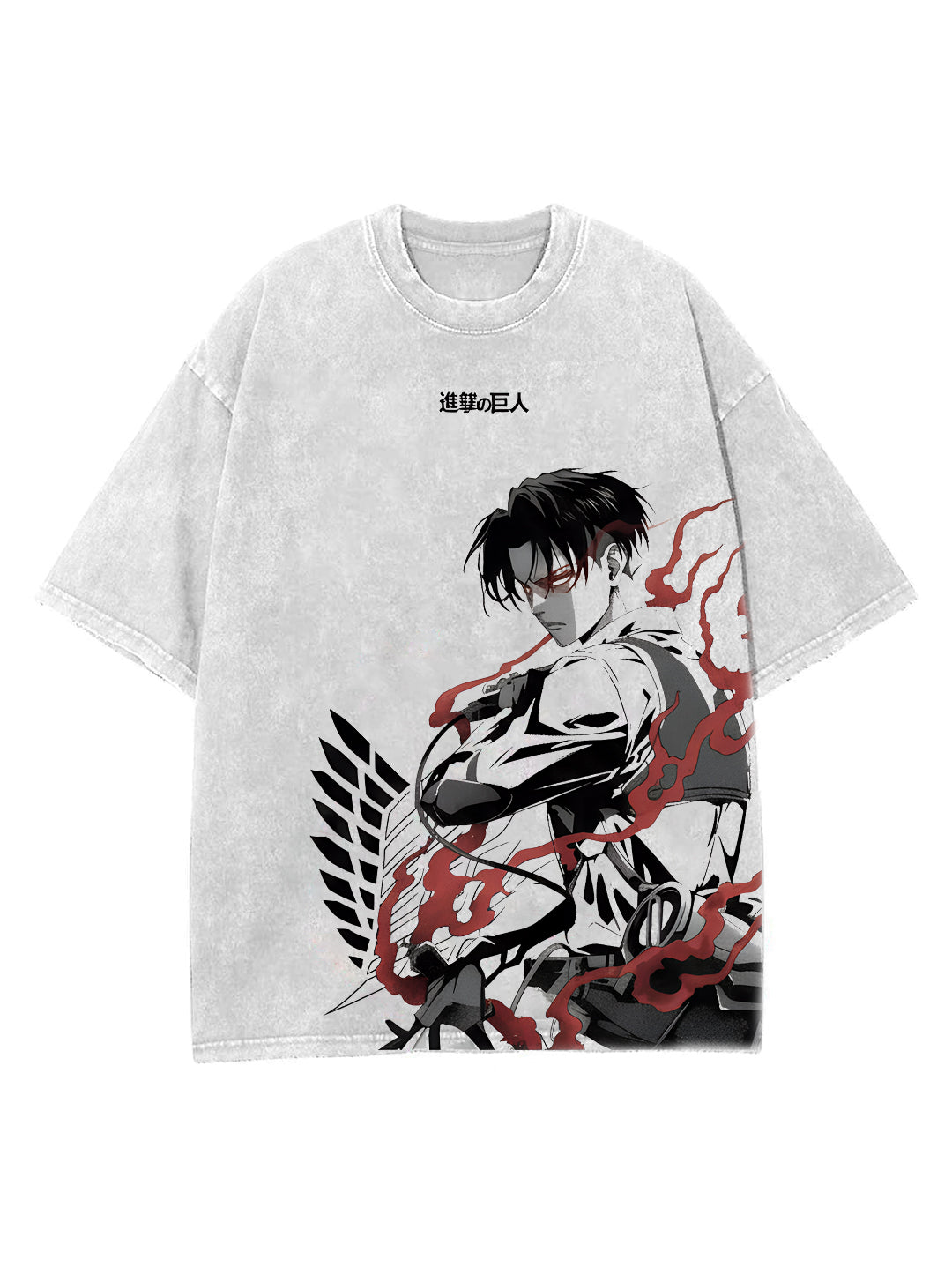 HUMANITY'S BLADE WHITE OVERSIZE VINTAGE TEE – Hokuro