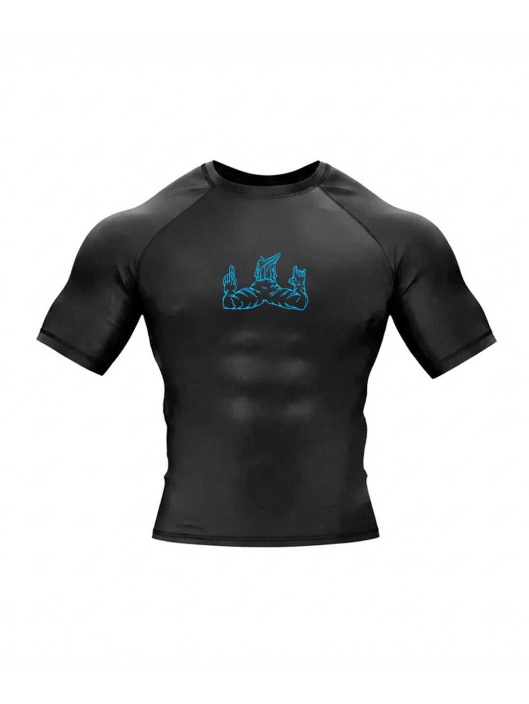 AZURE WARLORD COMPRESSION SHORT SLEEVE