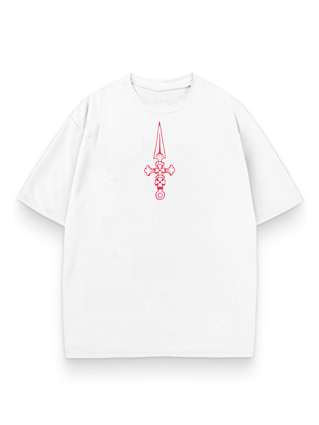 BLOOD OATH OVERSIZE WHITE TEE