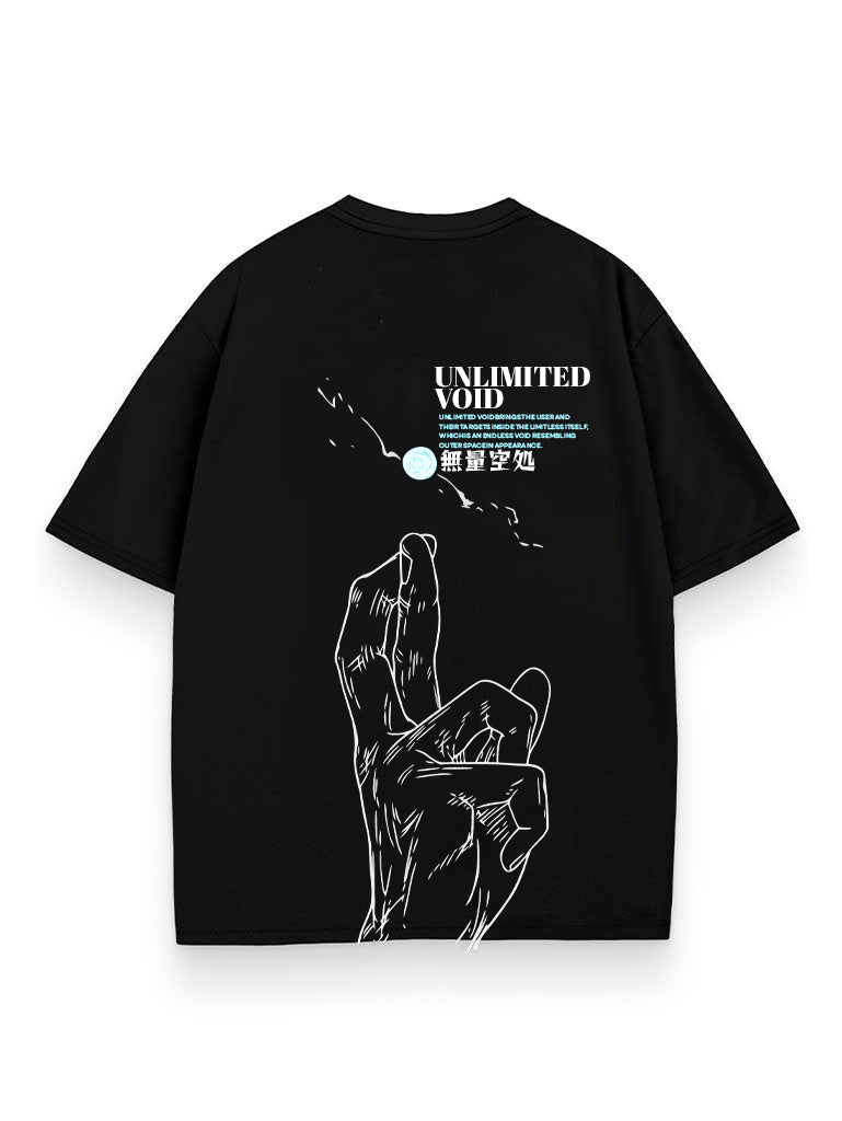 LIMITLESS VOID 2-SIDED OVERSIZE TEE – Hokuro