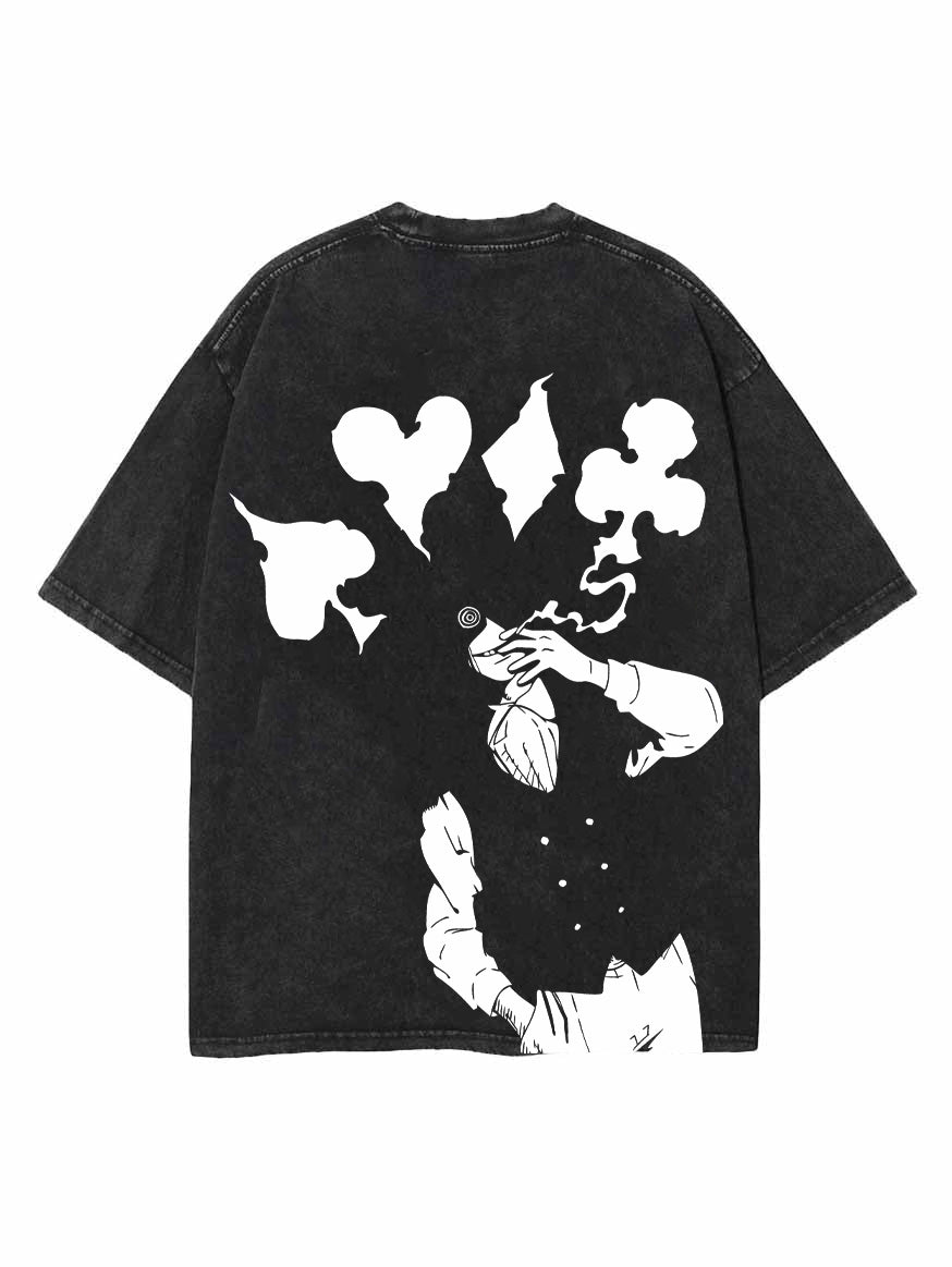JESTER'S CARDS 2-SIDED OVERSIZE VINTAGE TEE