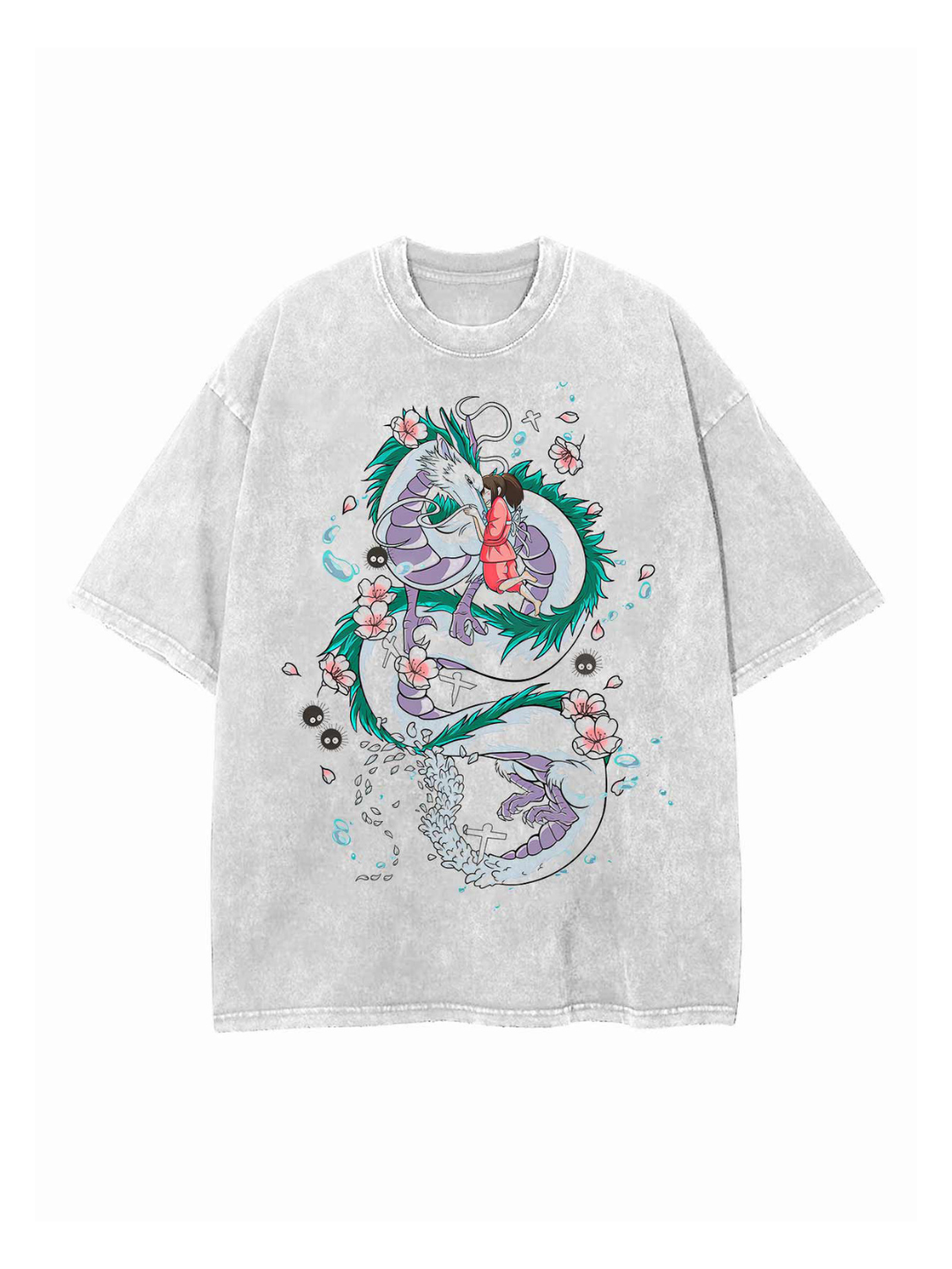 koi fish overdyed t shirt dress Koi Fish Printed T-shirt Dress, Streetwear Aesthetic Tee shirt Dress, All over print, Comfy Loungewear Dress, Loose Fit, Urban Clothing