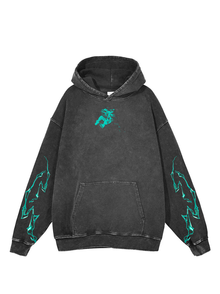 2-SIDED JUSTICE OVERDRIVE VINTAGE HOODIE