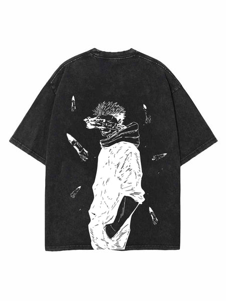 VESSEL OF CHAOS 2-SIDED OVERSIZE VINTAGE TEE – Hokuro