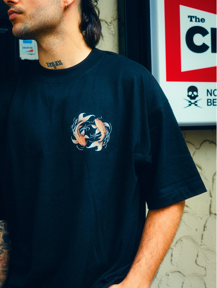 Koi Fish Oversize Tee – detail 4