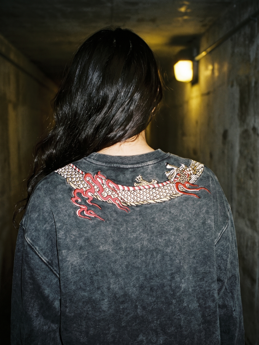 [PRE-ORDER] RISING DRAGON EMBROIDERY CREWNECK