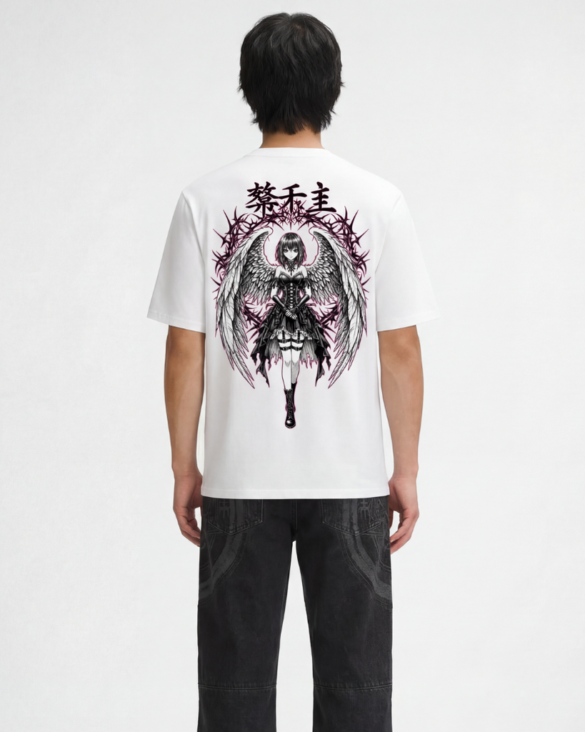 FALLEN SENTINEL OVERSIZE VINTAGE TEE – Hokuro