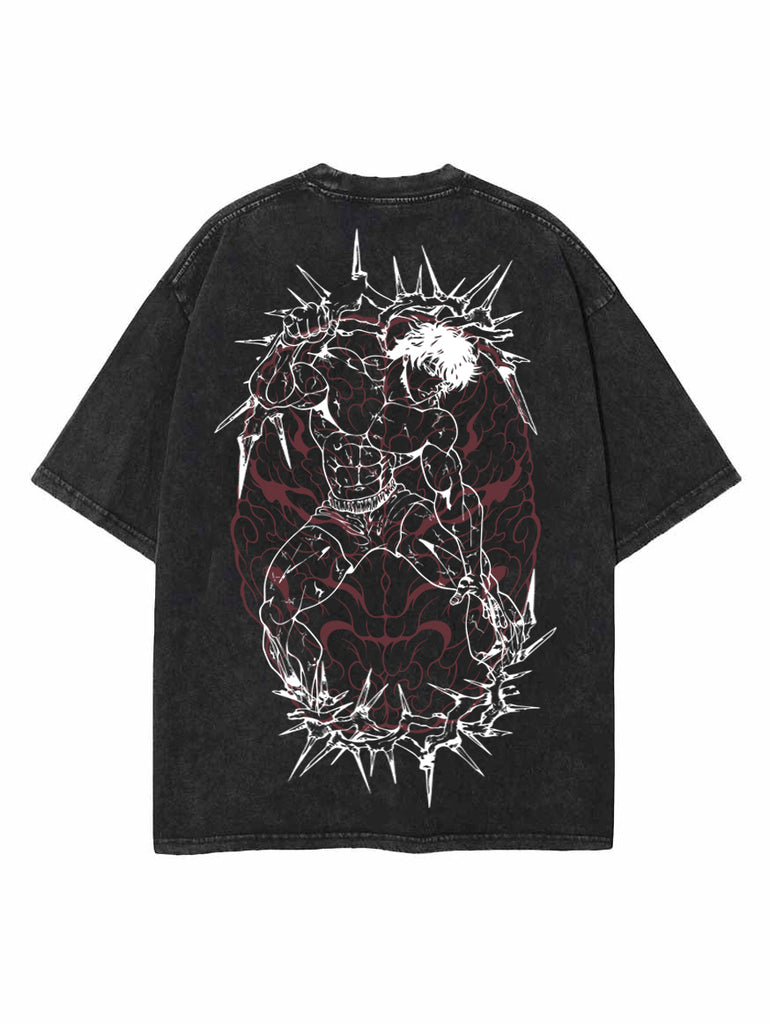 BEAST WITHIN OVERSIZE VINTAGE TEE – Hokuro