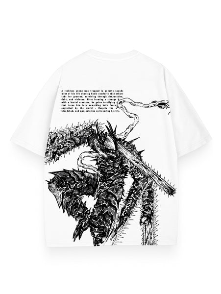 HELLSAW UNIT 2-SIDED OVERSIZE TEE – Hokuro