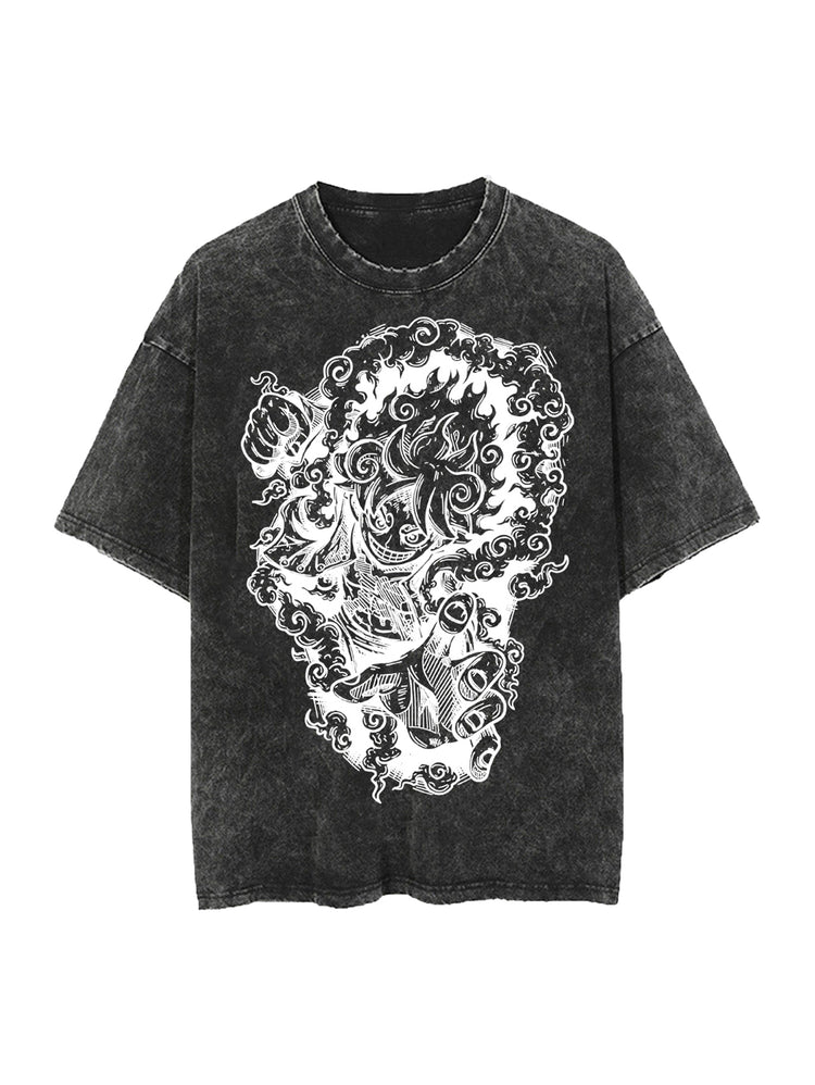 God Gear Vintage Oversize Tee – Hokuro Japanese streetwear