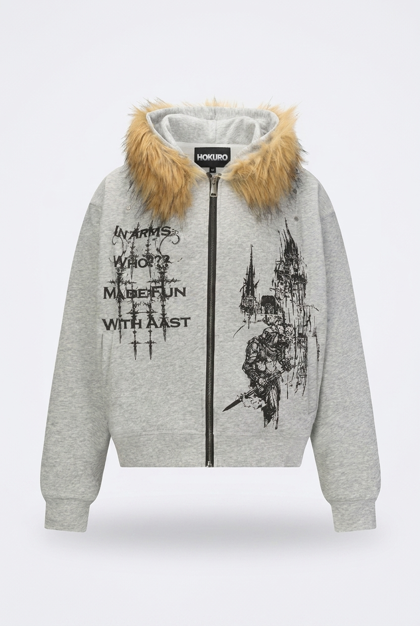 FORGOTTEN KINGDOM FUR-HOOD JACKET