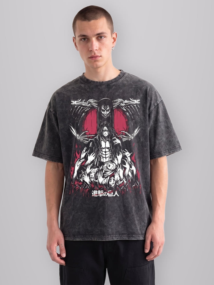 Rumbling Vintage Oversize Tee worn by model
