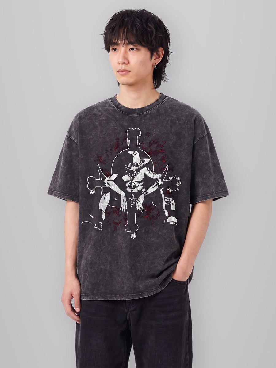 Ace Vintage Oversize Tee worn by model