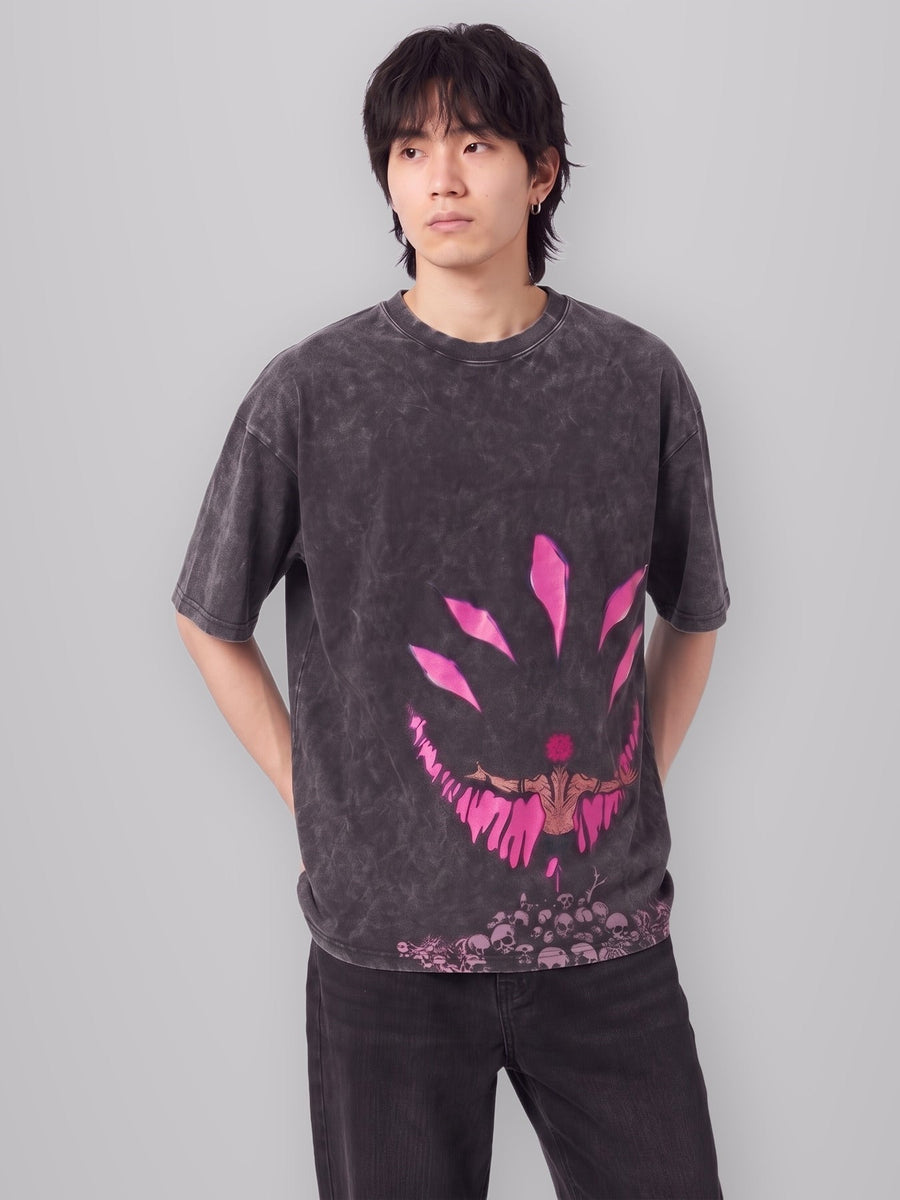 Cursed King Vintage Oversize Tee worn by model