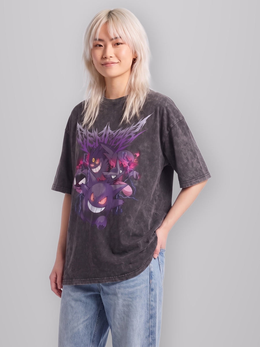 Ghost/Poison Type Vintage Tee worn by model