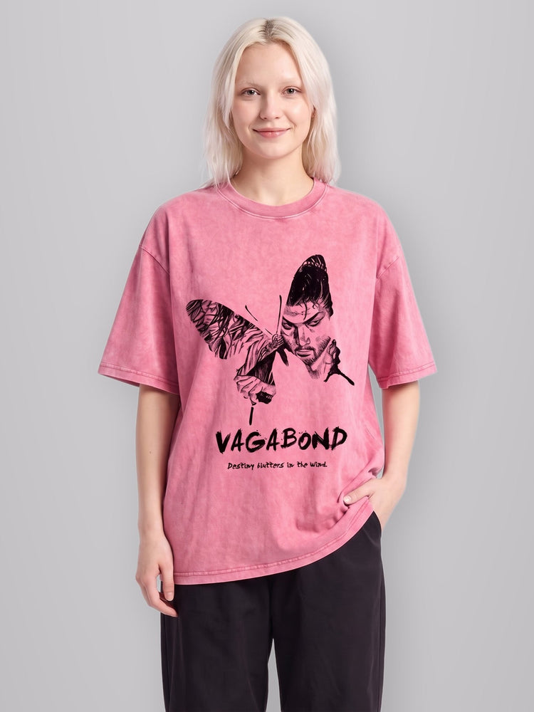 Samurai 2-Sided Vintage Tee worn by model