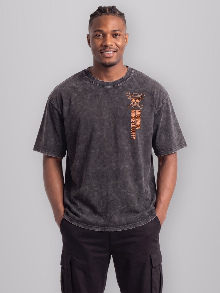 Straw Hat Vintage Oversize Tee worn by model