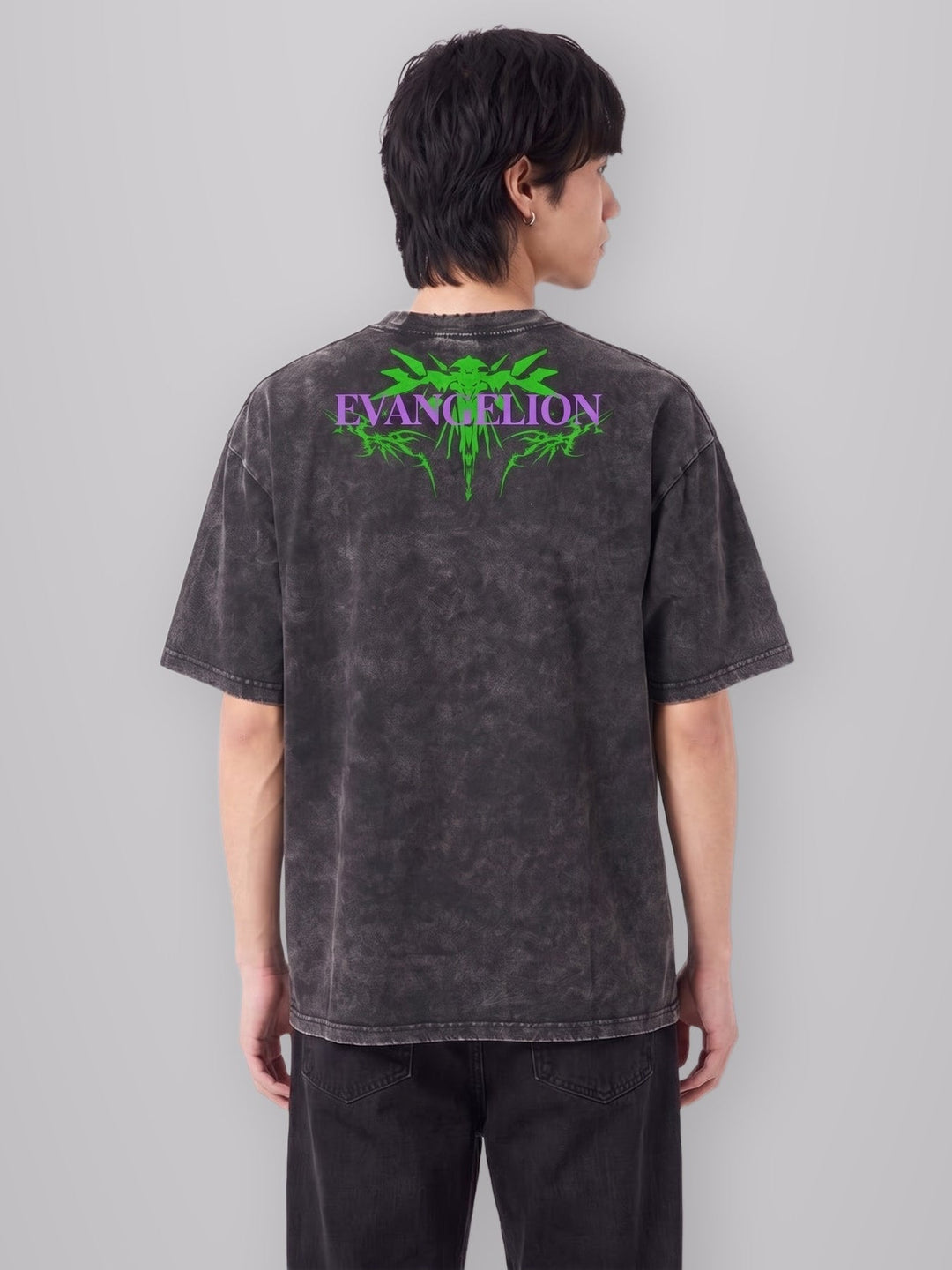 Eva Vintage Oversize Tee worn by model