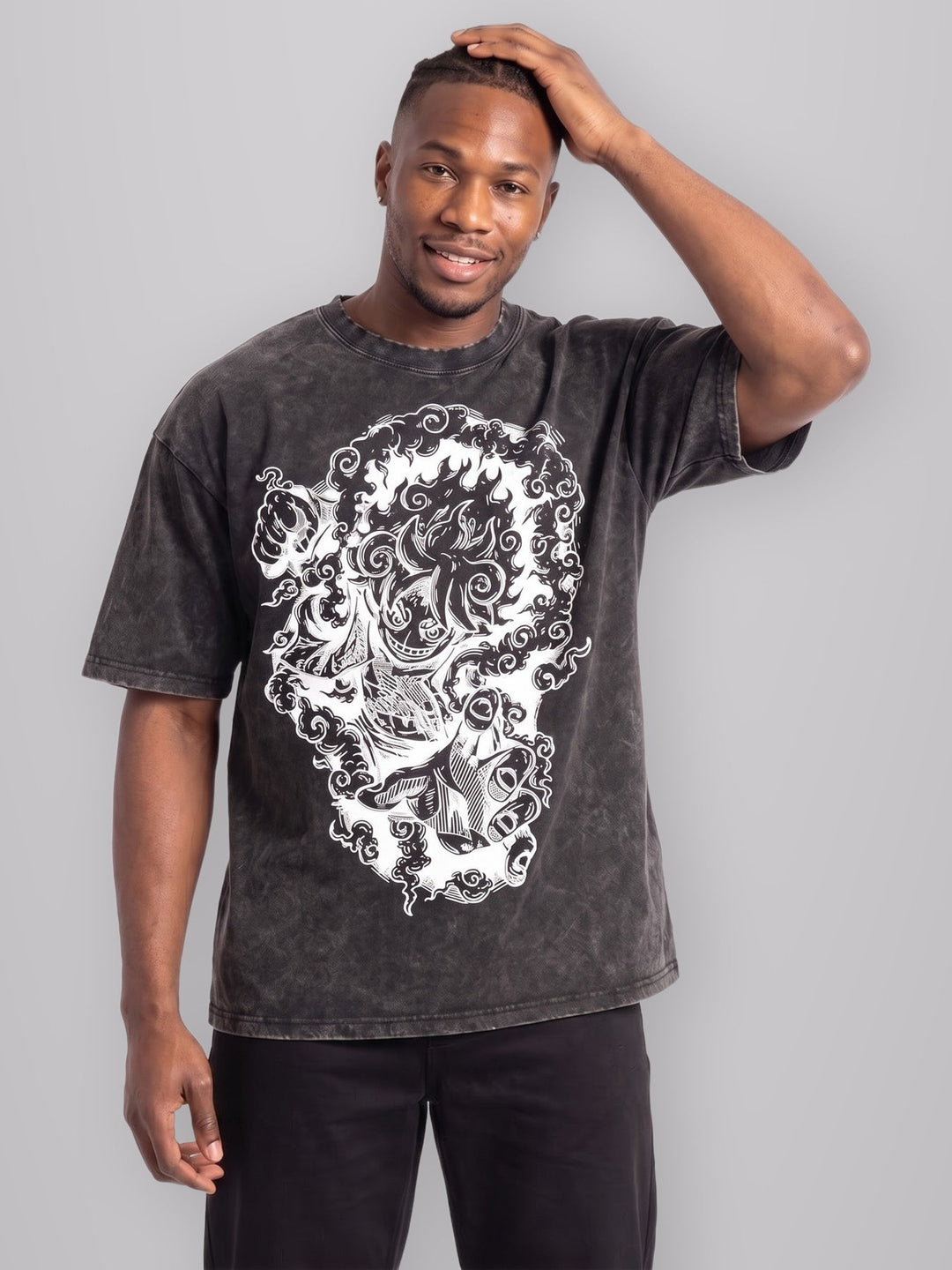 God Gear Vintage Oversize Tee worn by model