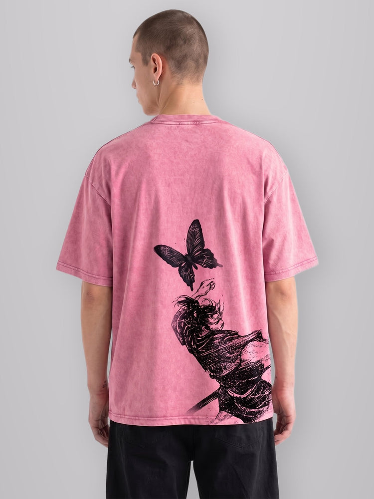 Samurai 2-Sided Vintage Tee (V2) worn by model