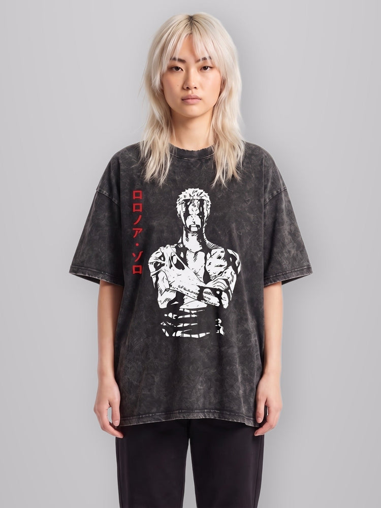 Nothing Happened Vintage Oversize Tee worn by model