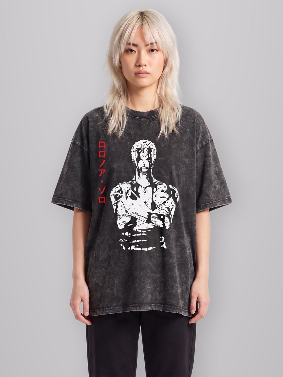 Nothing Happened Vintage Oversize Tee worn by model
