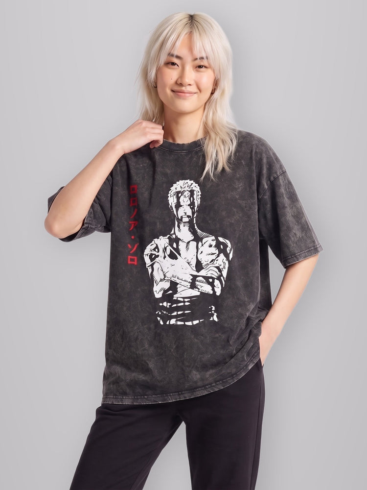Nothing Happened Vintage Oversize Tee worn by model