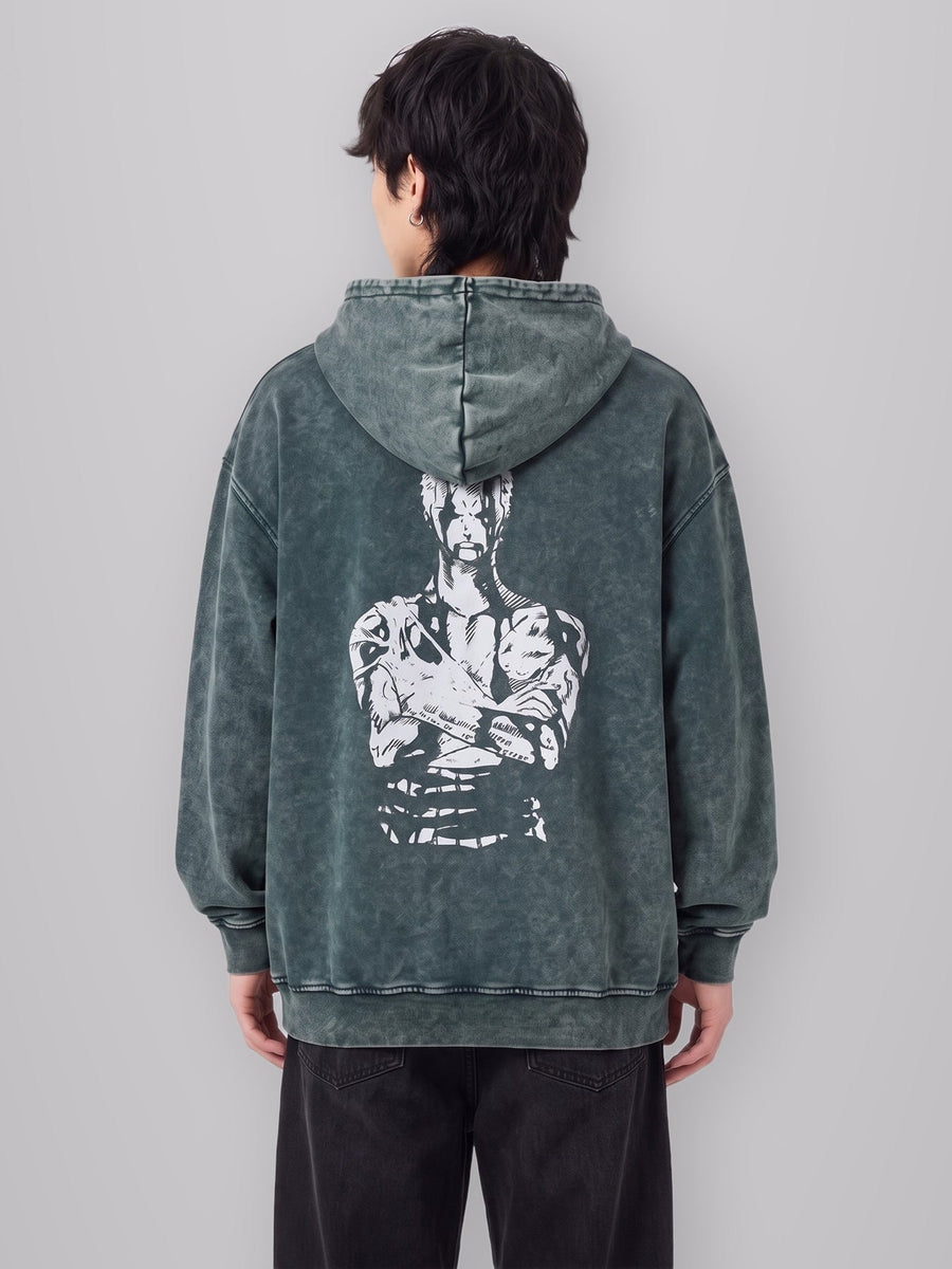 Nothing Happened Vintage Hoodie worn by model