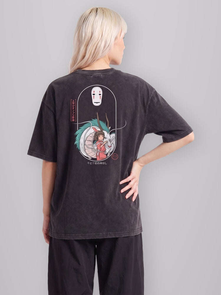 Bathhouse Spirit Vintage Oversize Tee worn by model