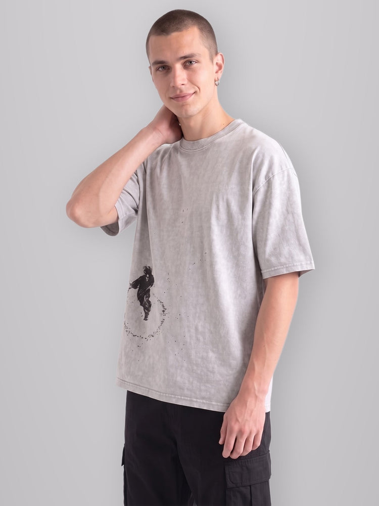 Solo Samurai Oversize Vintage Tee worn by model