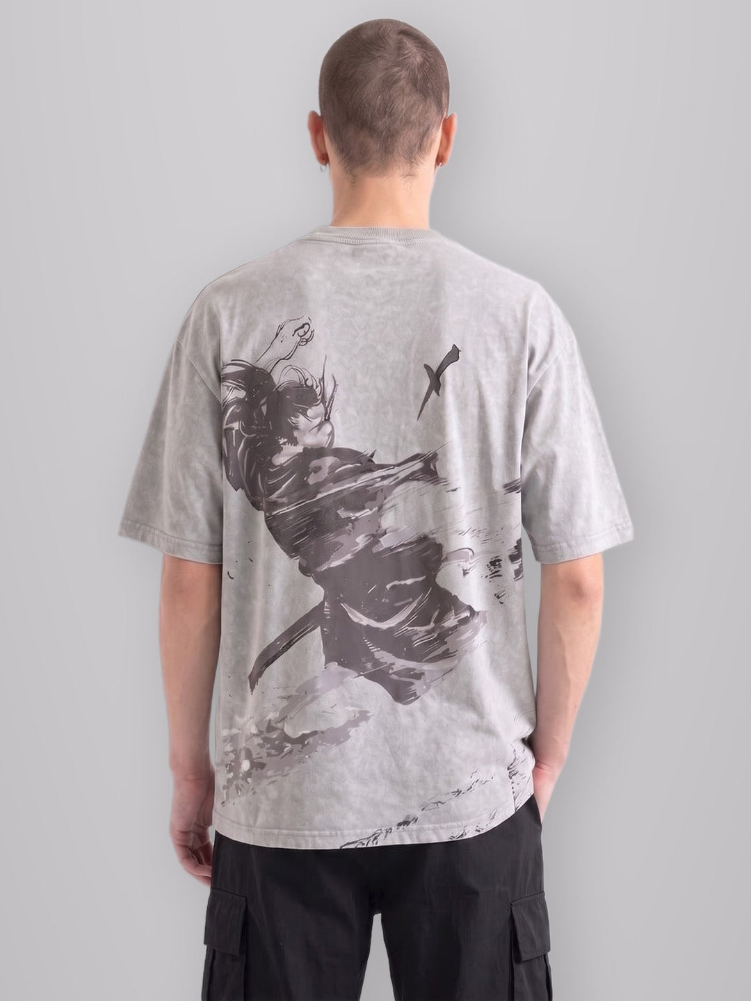 Solo Samurai Oversize Vintage Tee worn by model