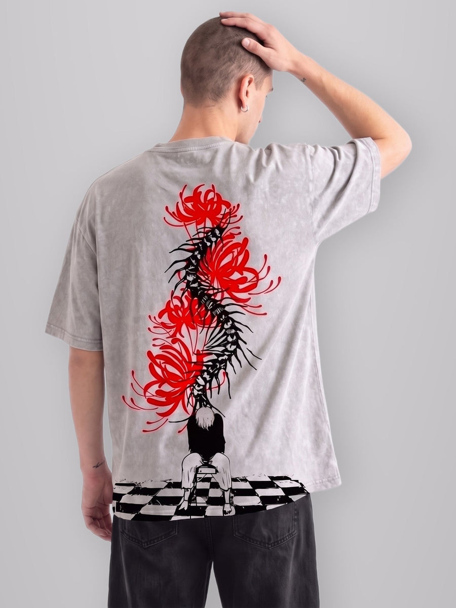 One Eyed Patch Oversize Vintage Tee worn by model