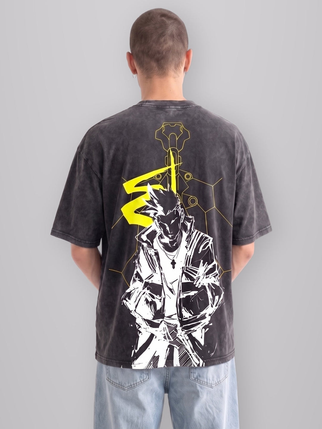 Edge Runner Oversize Vintage Tee worn by model