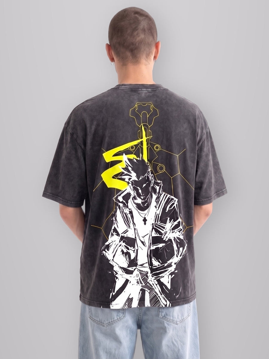 Edge Runner Oversize Vintage Tee worn by model