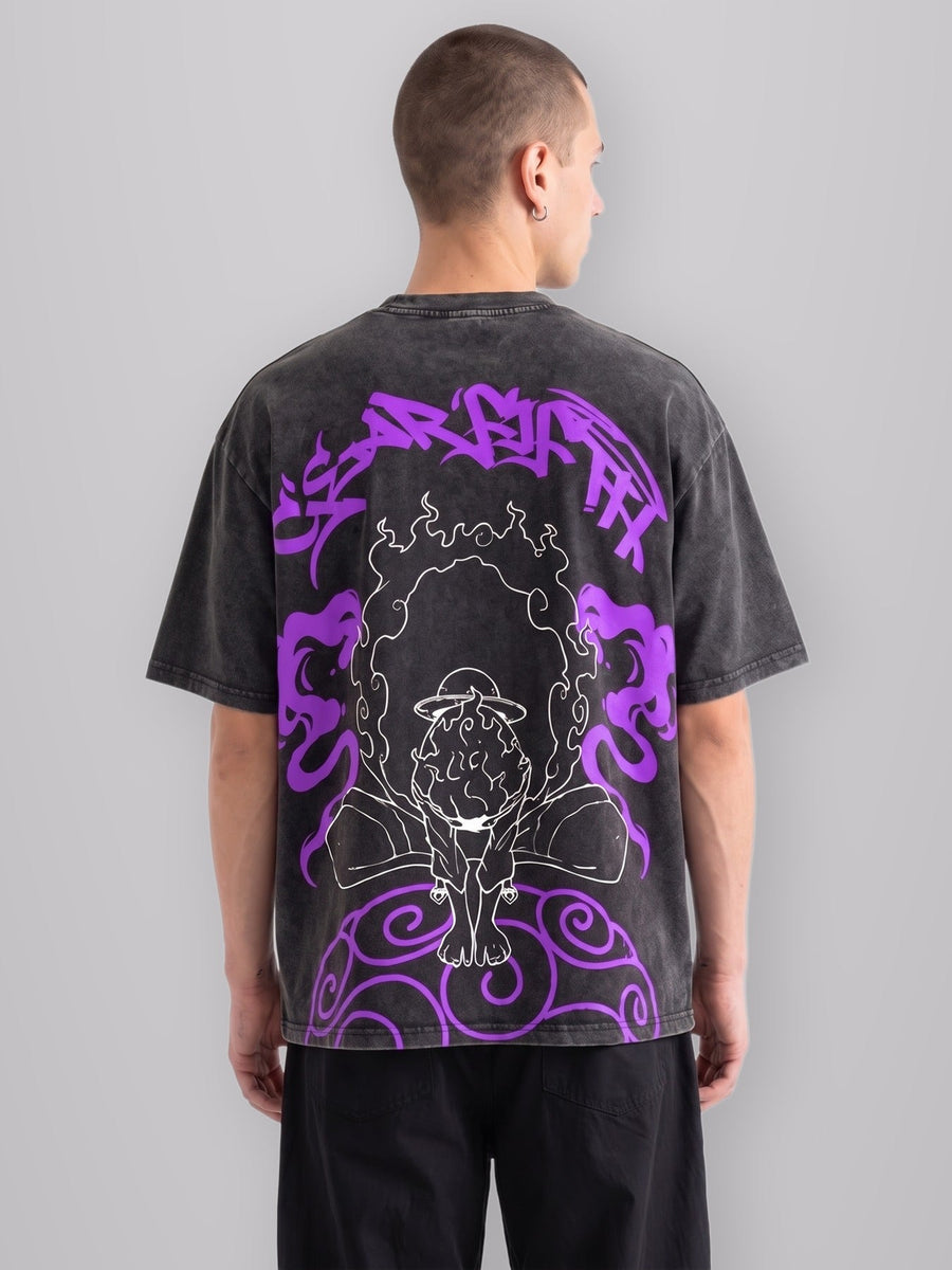 Heartbeat Of Freedom 2-Sided Oversize Vintage Tee worn by model