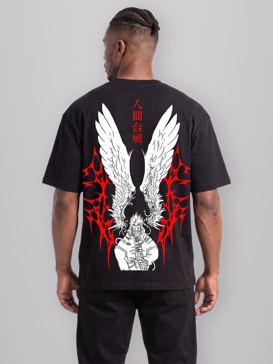 Desert Stampede 2-Sided Oversize Tee worn by model