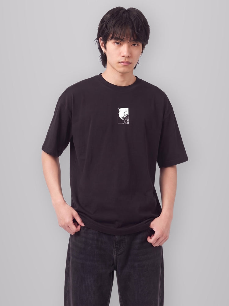 A Hero's Will 2-Sided Oversize Tee worn by model