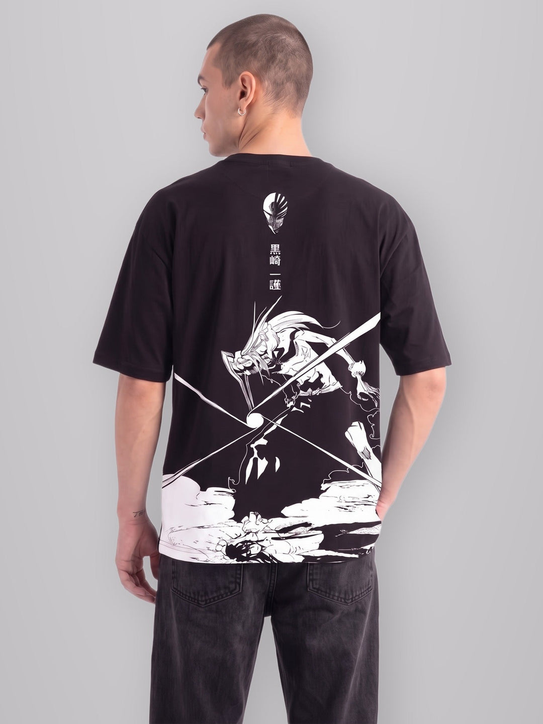 Awakened Hollow 2-Sided Oversize Tee worn by model