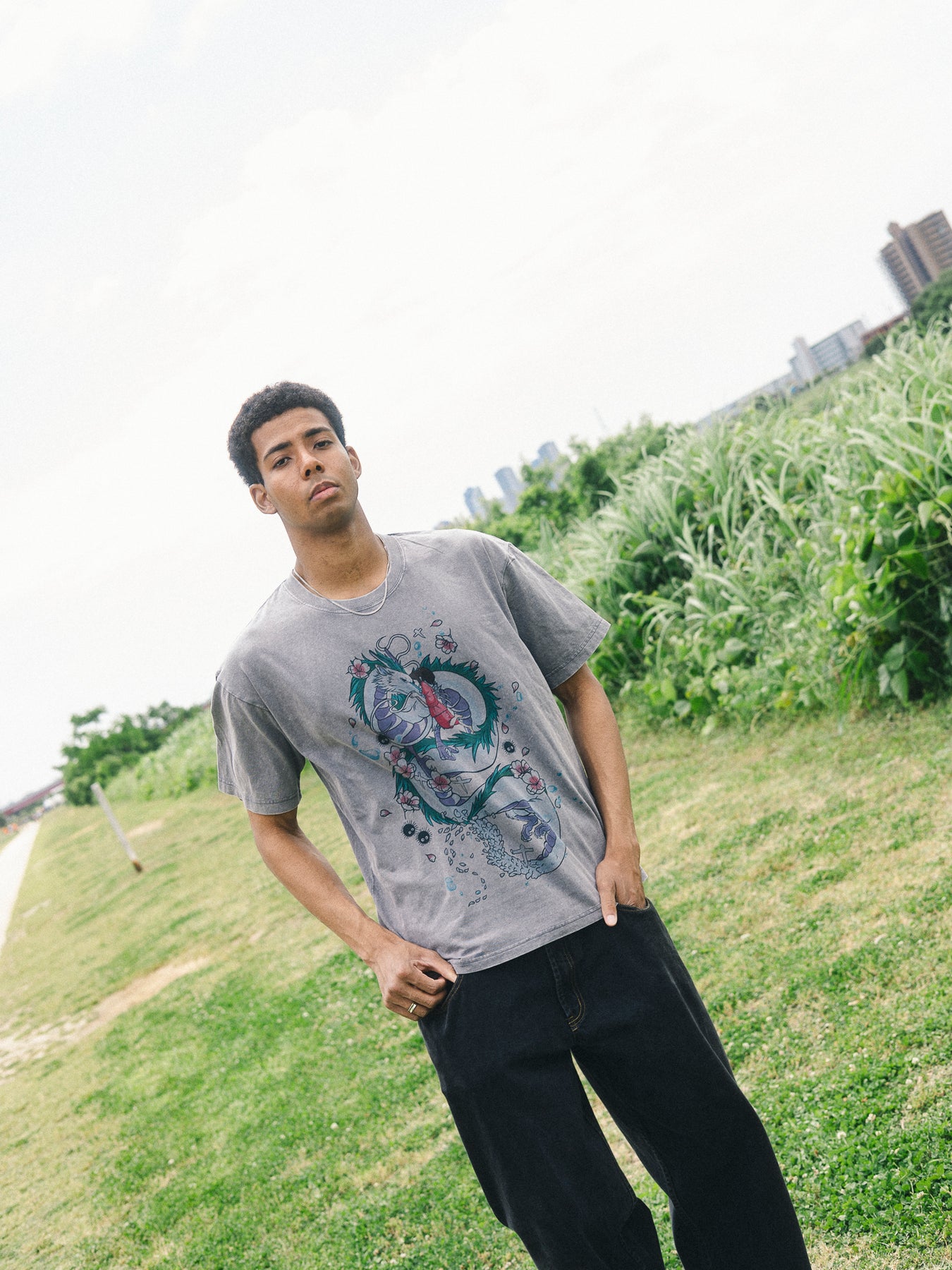 HAKU & CHIHIRO VINTAGE OVERSIZE TEE – Hokuro
