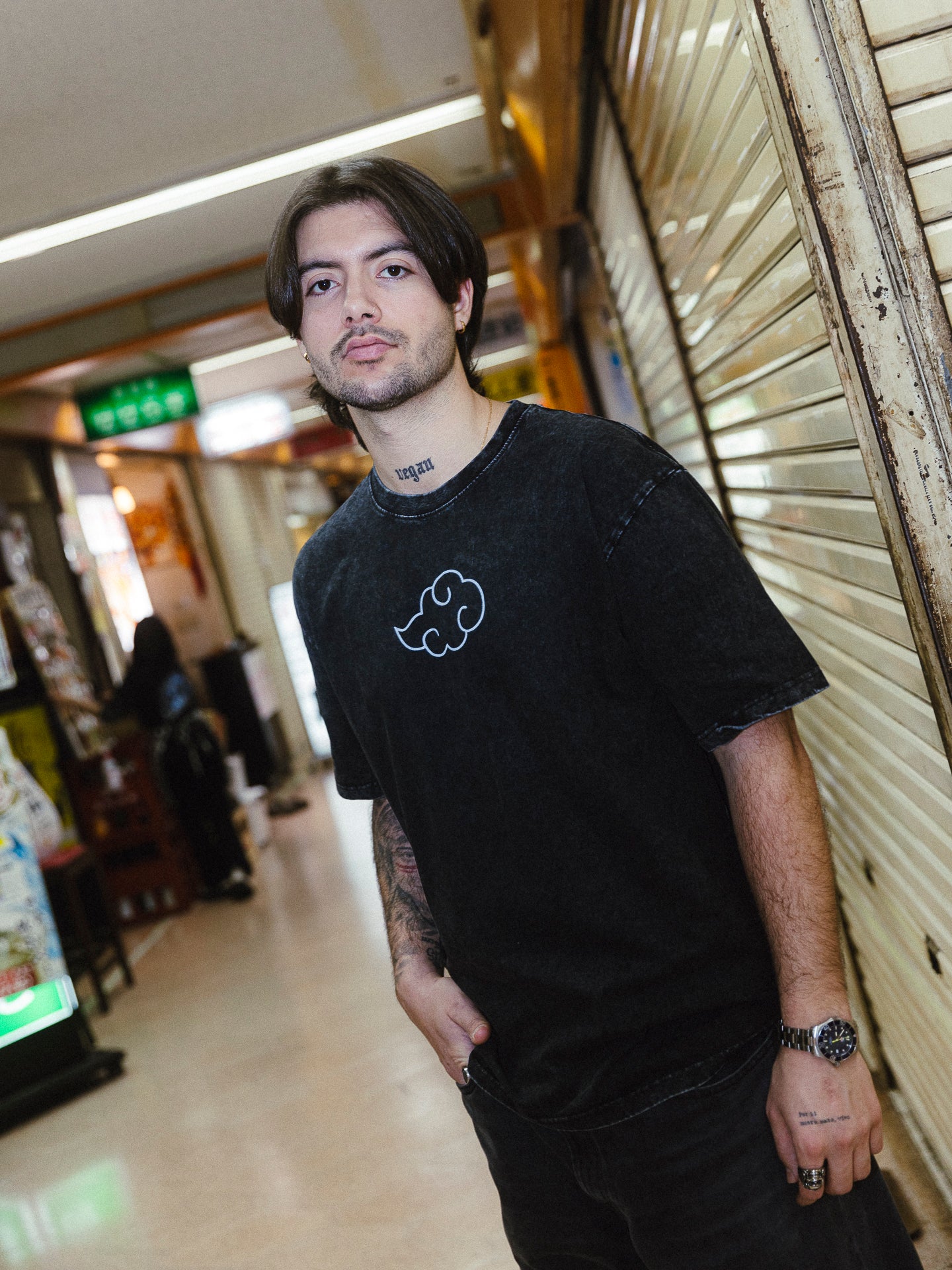 【PORTERNA】Sugar Shirring T-shirt FA-HARRA CO. Grid Unisex t-shirt — FA-HARRA CO.